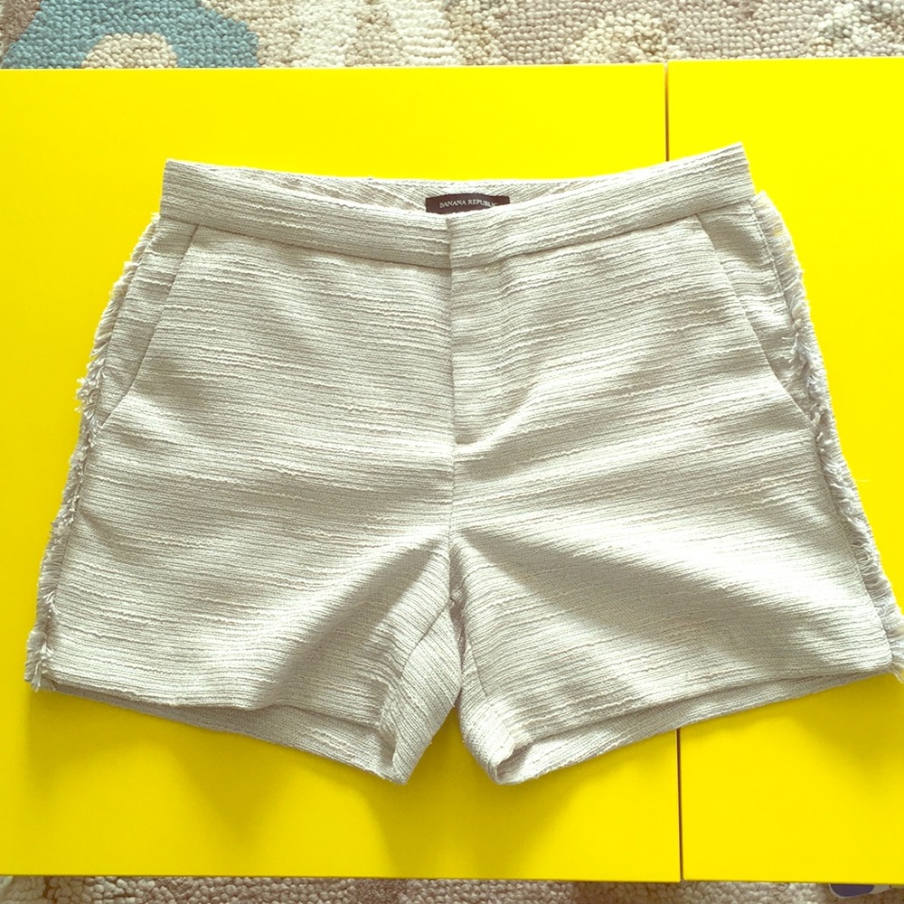 Banana Republic Ryan Shorts w/ fringe detail